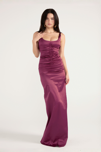 Hire ANCE GRIA Atlein Gown in Plum