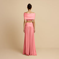 Hire ARCINA ORI Set Alessia Maxi Skirt and Crop Top in Dusty Pink