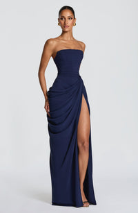 Hire BABYBOO Cyra Maxi Dress in Navy