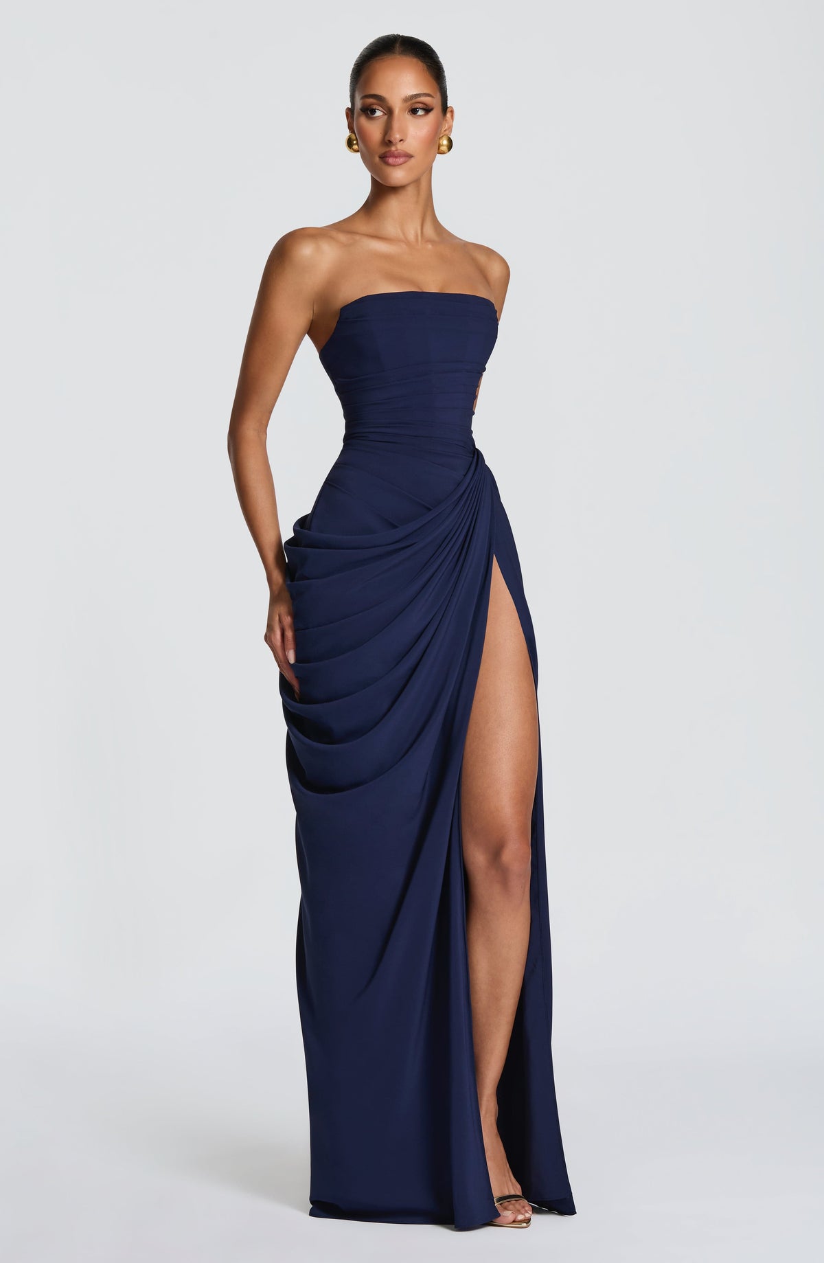 Hire BABYBOO Cyra Maxi Dress in Navy