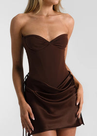 Hire NATALIE ROLT Verity Bustier in Espresso Brown (TOP ONLY)