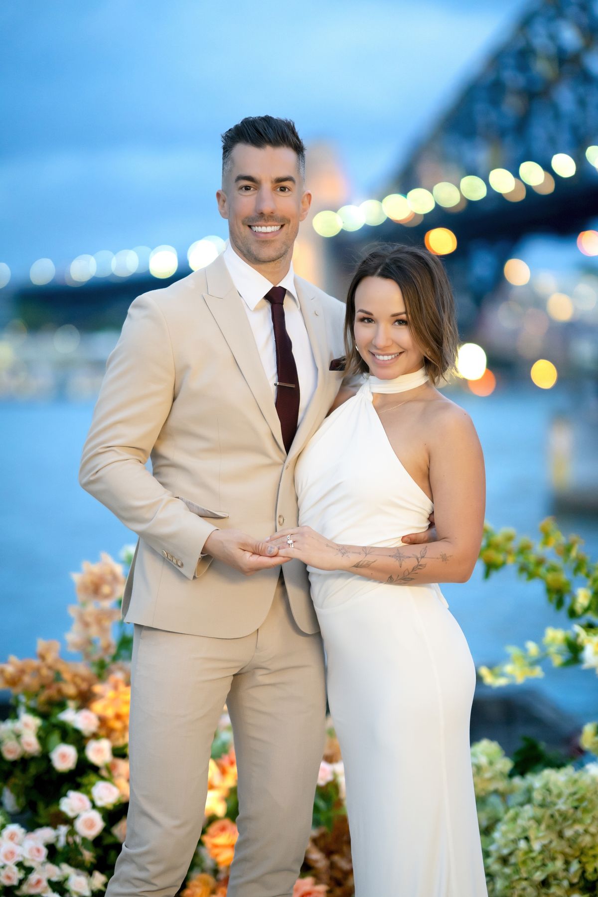 Hire NATALIE ROLT Fabienne Gown in White
