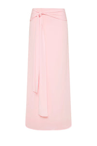 Hire DEAR FRANKIE SABELLE Charlotte Set Maxi Skirt and Corset Top in Ballerina Pink