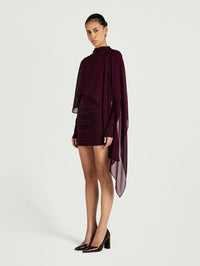 Hire BENNI Silas Mini Dress in Plum