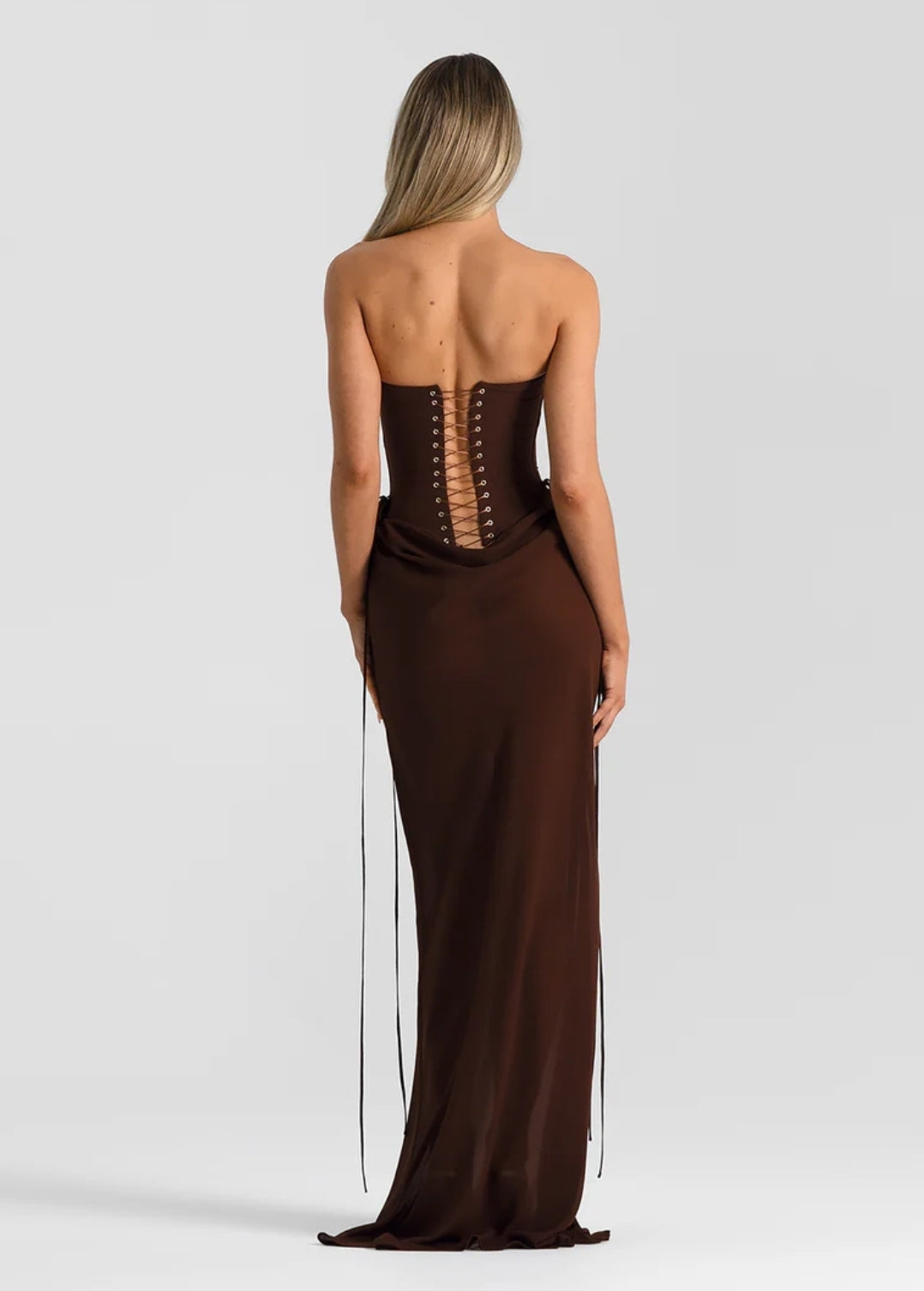 Hire NATALIE ROLT Verity Bustier in Espresso Brown (TOP ONLY)