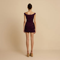 Hire ARCINA ORI Avery Mini Dress in Plum