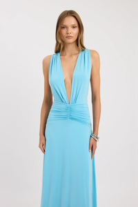 Hire KOOKAI Vera Maxi Dress in Coastal Blue