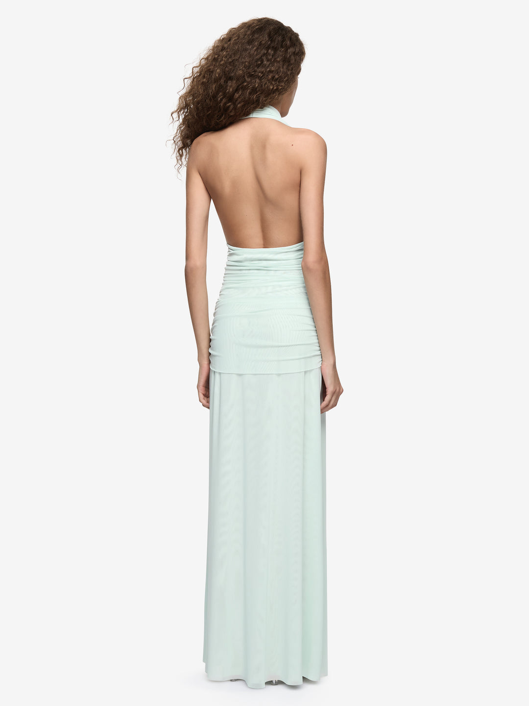 Hire BEC+BRIDGE Wren Drape Maxi Dress in Spearmint Cassis