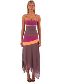 Hire I AM DELILAH. Iris SET Midi Skirt and Corset Top in Mauve Pink