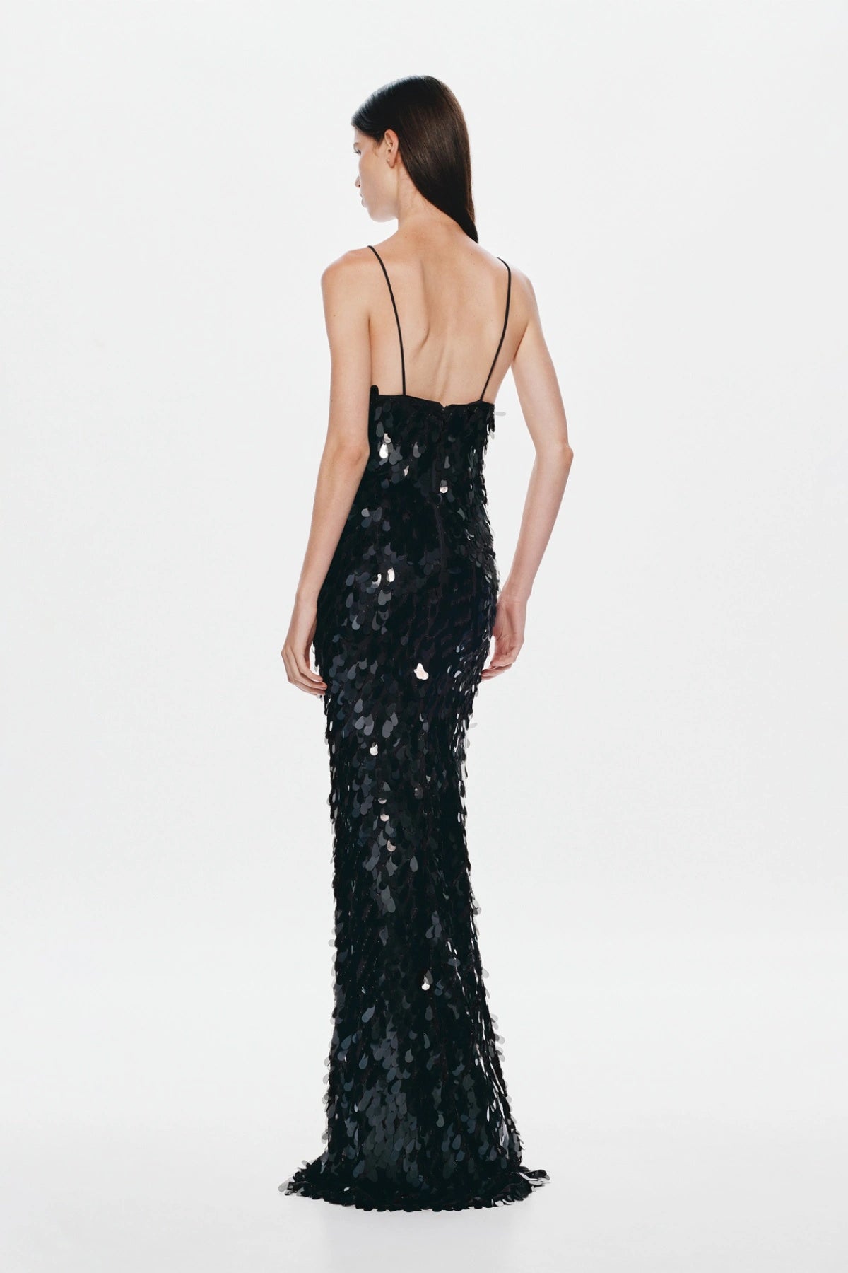 Hire MISHA Sapphire Sequin Maxi Dress in Black