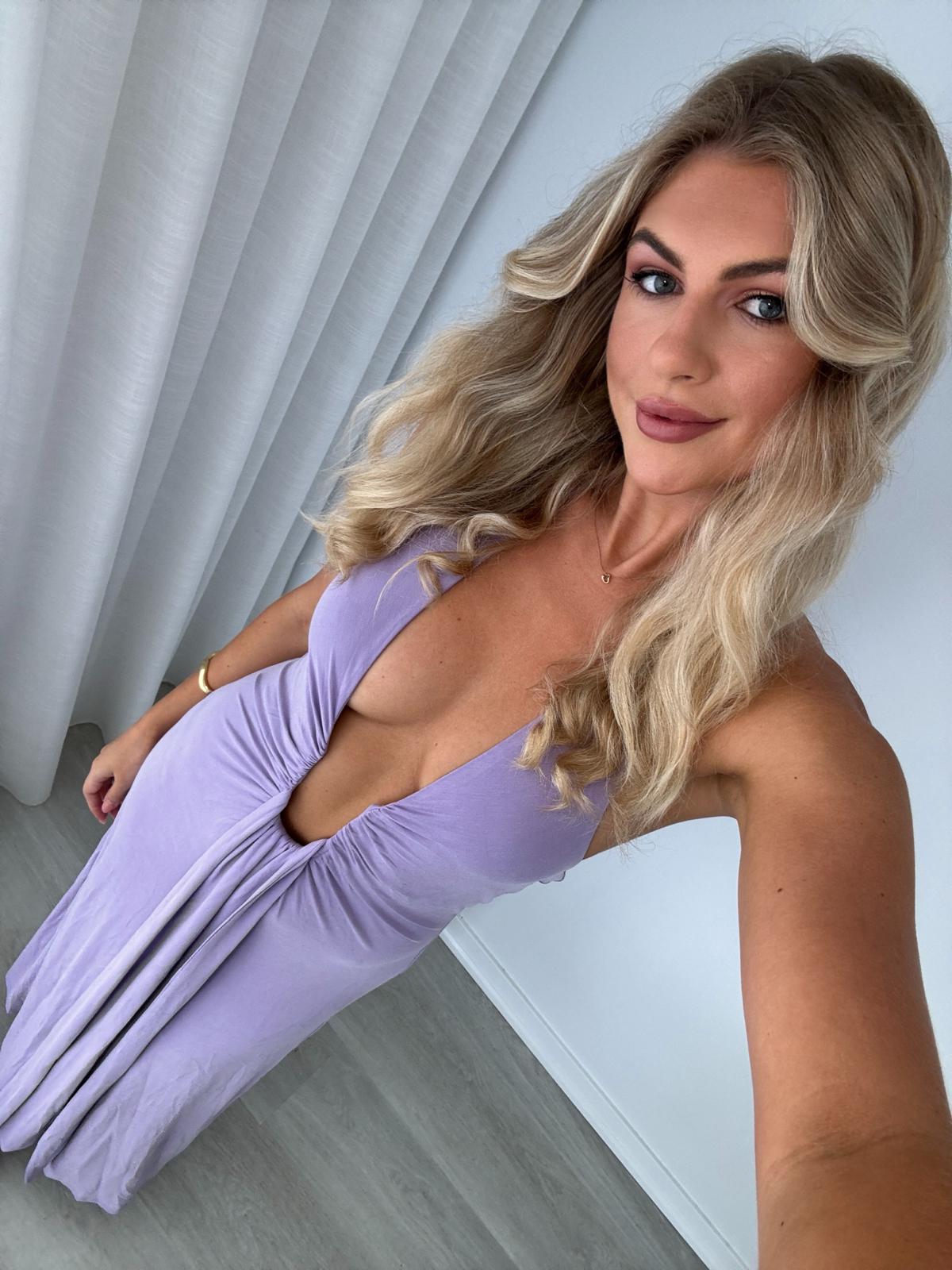 misha jennifer cupro maxi dress Hire MISHA Jennifer Cupro Maxi Dress in Lilac Purple – SUSTAINABLY. The  Dress Hire