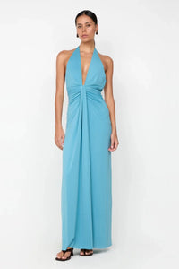 Hire BEC+BRIDGE Tillie Drape Maxi Dress in Seafoam Blue