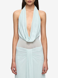 Hire BEC+BRIDGE Isora Halter Maxi Dress in Mist