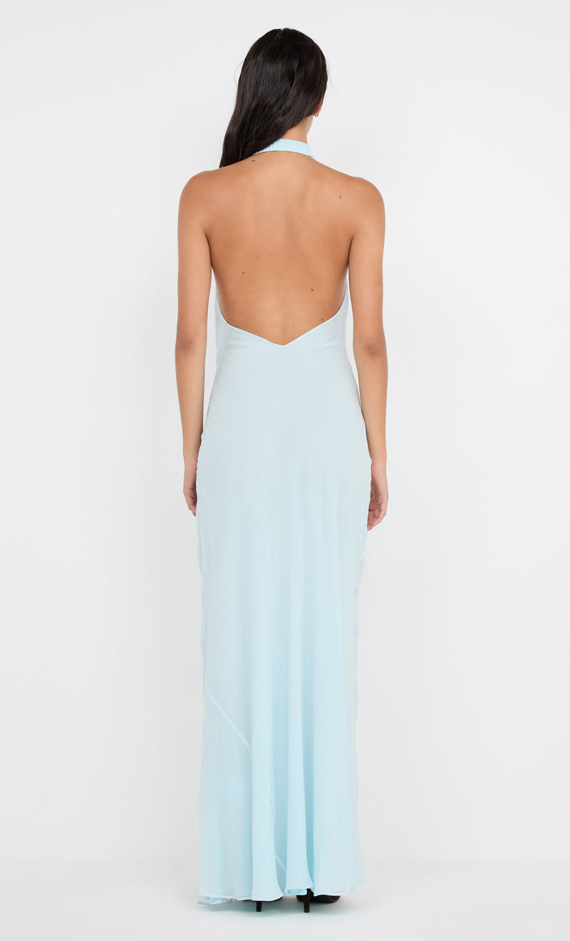 blue dress for baby girl Hire BEC+BRIDGE Soneva Wrap Maxi Dress in Arctic Blue – SUSTAINABLY. The  Dress Hire