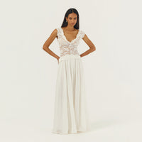 Hire ARCINA ORI Arabella Dress in Ivory White