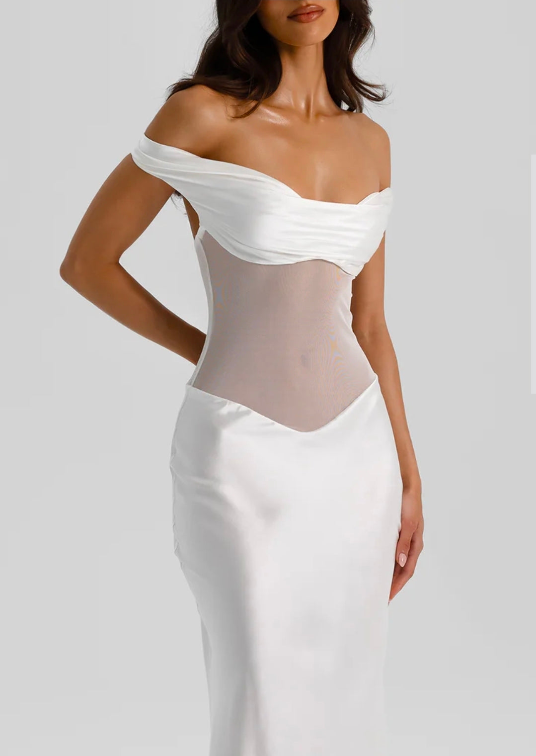 Hire NATALIE ROLT Gwyneth Gown in White
