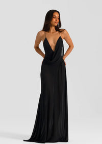 Hire NATALIE ROLT Agnes Dress Gown in Black