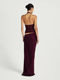 Hire BENNI Ira Maxi Dress in Plum