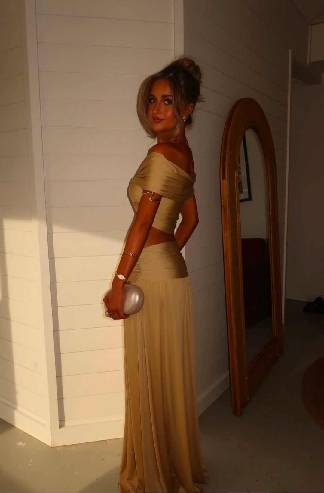 Hire ARCINA ORI Set Alessia Skirt and Top in Sand