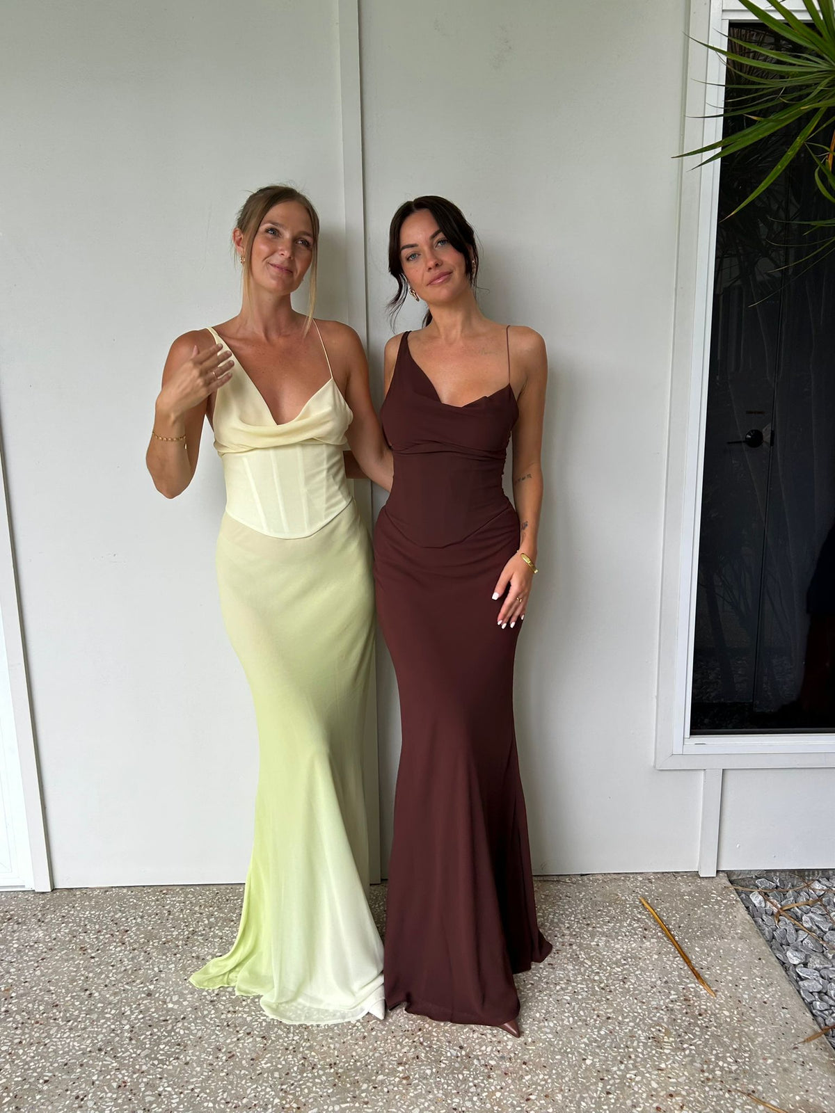 Hire NATALIE ROLT Hallie Gown in Espresso Brown