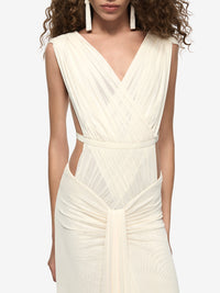 Hire BEC+BRIDGE Anaya V Maxi Dress in Buttercream