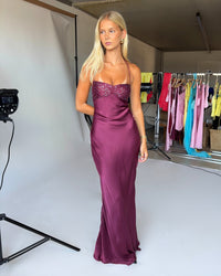 Hire I AM DELILAH. Jade Maxi in Berry Red