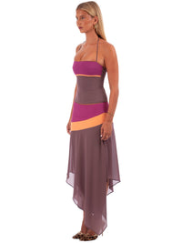 Hire I AM DELILAH. Iris SET Midi Skirt and Corset Top in Mauve Pink
