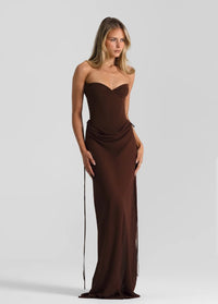 Hire NATALIE ROLT Verity Bustier in Espresso Brown (TOP ONLY)
