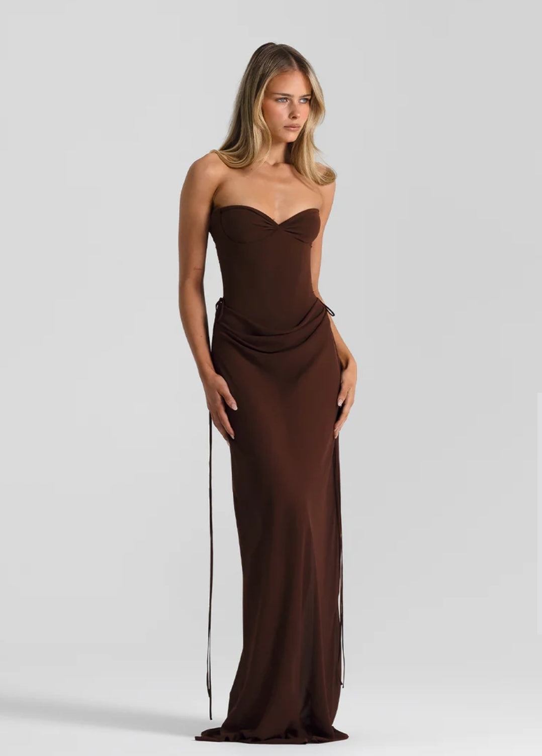 Hire NATALIE ROLT Verity Bustier in Espresso Brown (TOP ONLY)