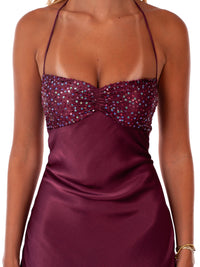Hire I AM DELILAH. Jade Maxi in Berry Red