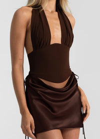 Hire NATALIE ROLT Bronte Top in Espresso Brown (TOP ONLY)