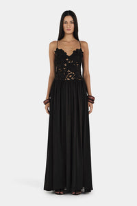 Hire HANSEN & GRETEL Stephanie Maxi Dress in Black
