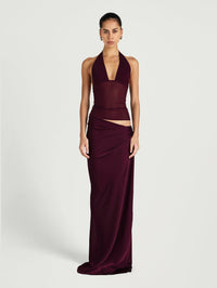 Hire BENNI Ira Maxi Dress in Plum