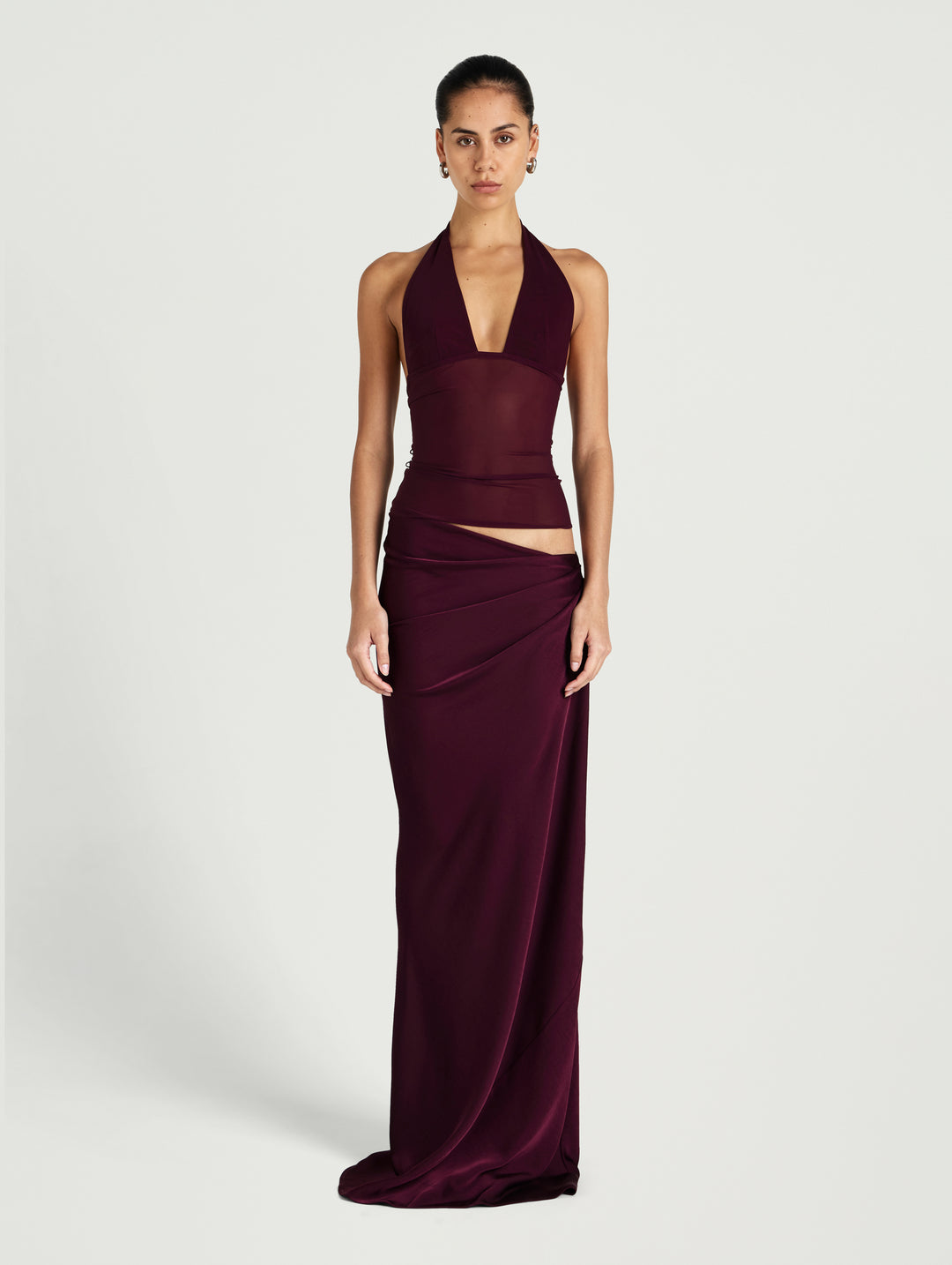 Hire BENNI Ira Maxi Dress in Plum