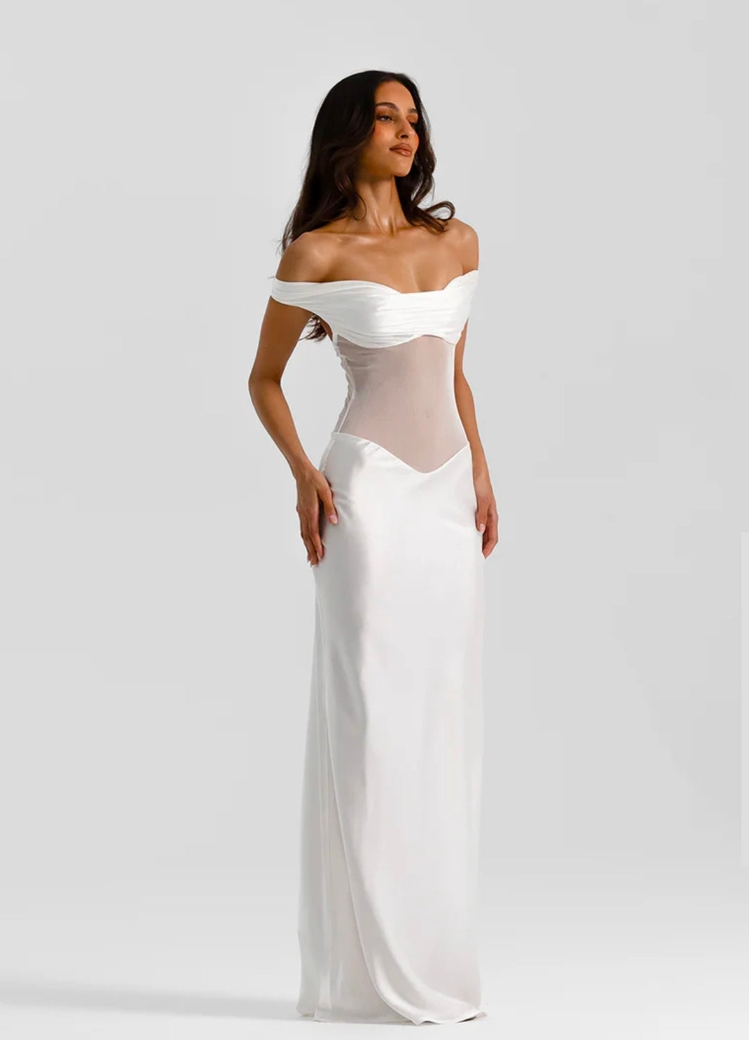 Hire NATALIE ROLT Gwyneth Gown in White