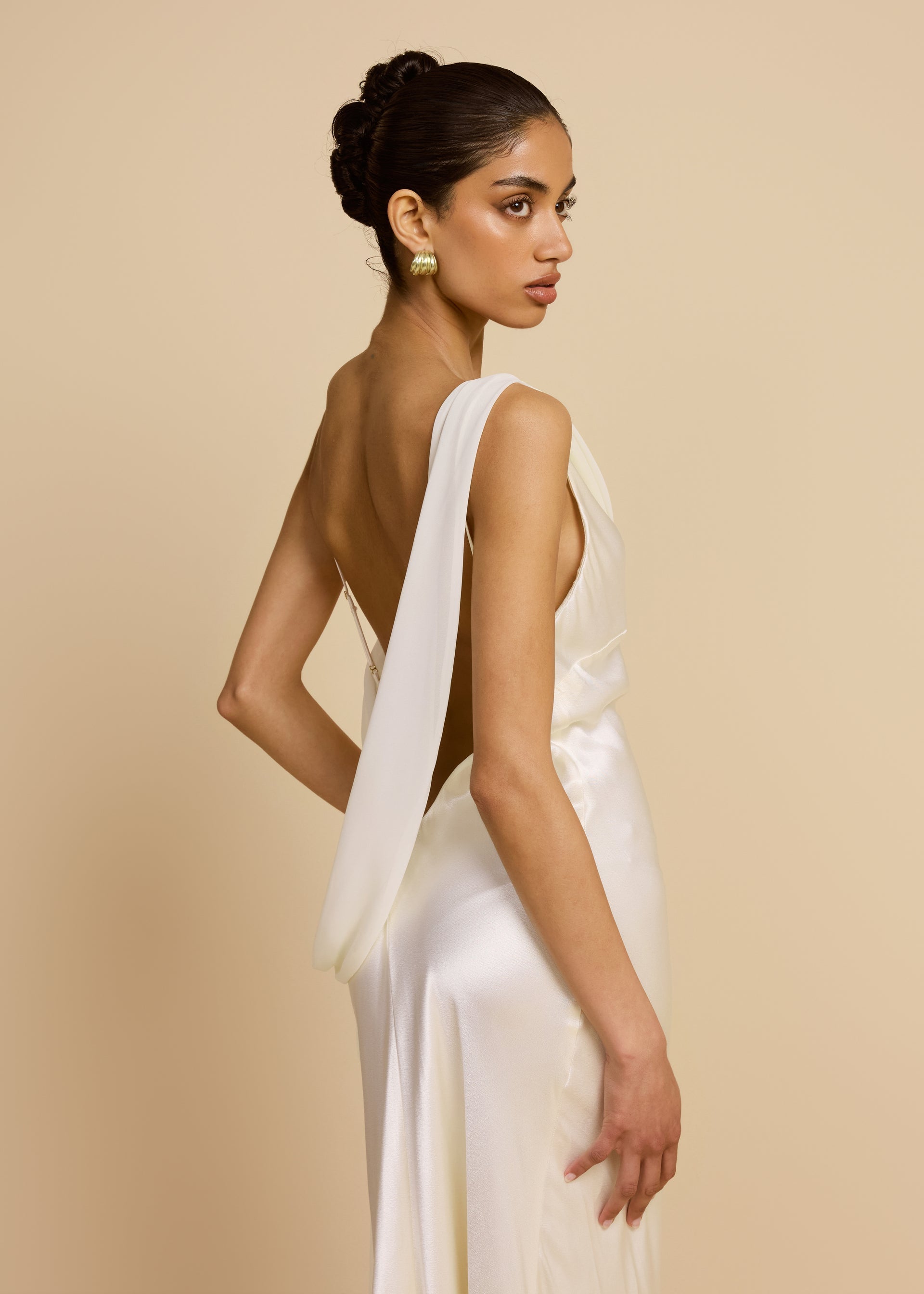 Hire ARCINA ORI Helena Dress in Ivory White