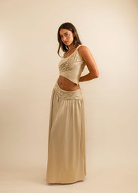 Hire KOSTER KULTURE Set Calypso Maxi Skirt and Top in Gold