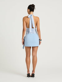 Hire BENNI Tiano Mini Dress in Blue Stripe