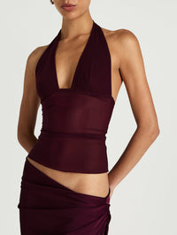 Hire BENNI Ira Maxi Dress in Plum