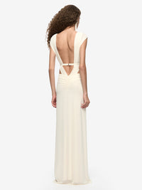 Hire BEC+BRIDGE Anaya V Maxi Dress in Buttercream
