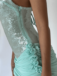 Hire CHERIE ATTIRE Gloria Mini Dress in Mint