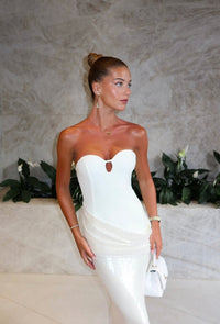 Hire KAIA ATELIER Birthday Edition 01 Sequin Maxi Dress in Ivory White