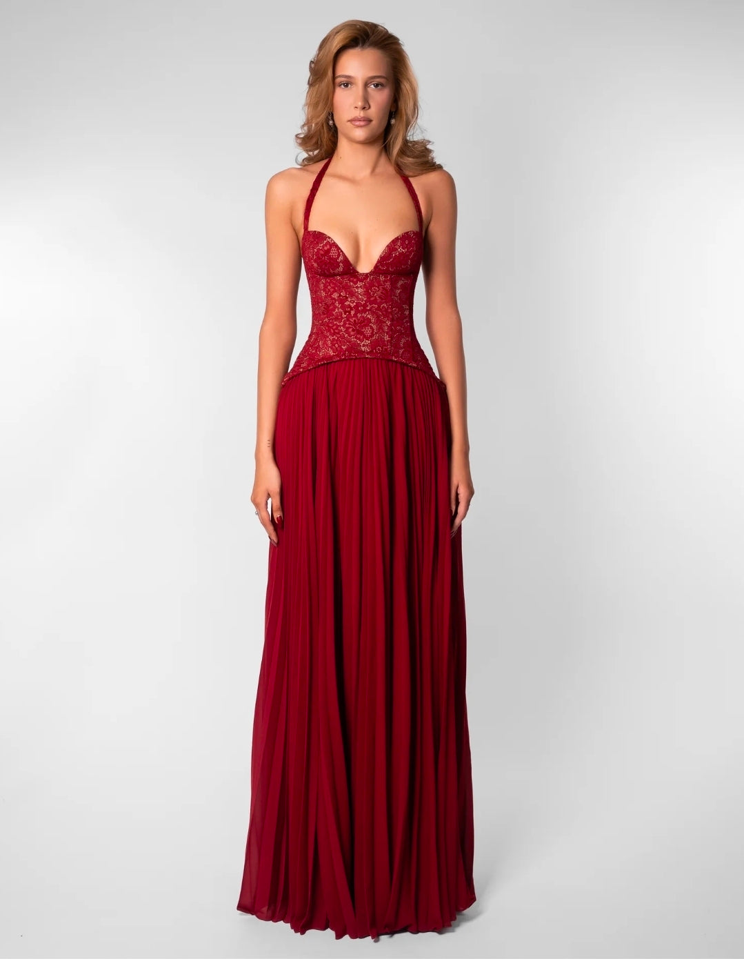 Hire FENITY Gaia Dress in Dark Red (small fitting)