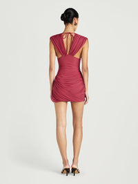 Hire BENNI Noa Mini Dress in Rose Wine