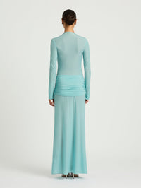Hire BENNI Zuri Maxi Dress in Teal Blue