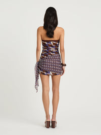 Hire BENNI Marnie Mini Dress in Terra Mosaic Print