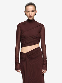 Hire BEC+BRIDGE Conni Long Sleeve Maxi Dress in Plum